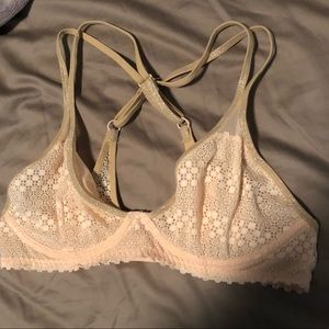 Aerie peach underwire bralette